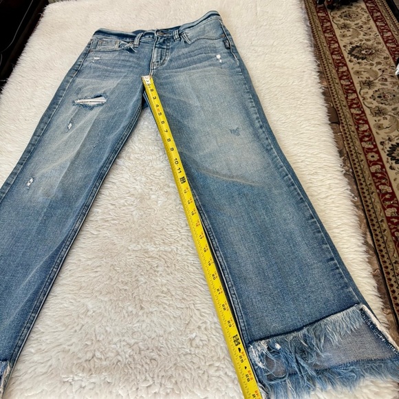 Silver Ankle Straight Distressed Jeans size W24 L27 - Picture 12 of 13
